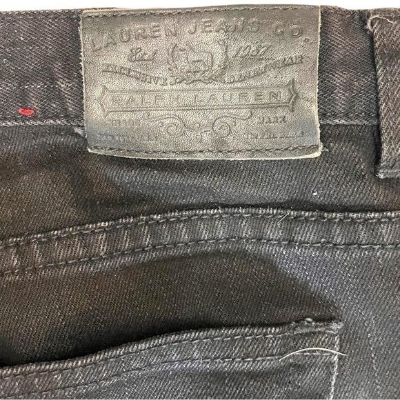 Ralph Lauren Lauren Jeans Co. Black Modern Slim Jeans - Picture 12 of 15